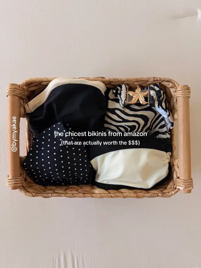 the chicest bikinis that are actually worth the $$$!!! i’m genuinely obsessed with them all!! 1000/10 #amazonfinds #amaz