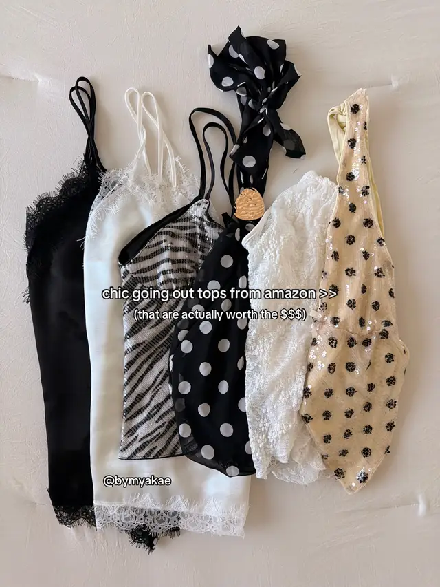 Chic going out tops you’ll absolutely luv for spring & summer! 🫶🏼✨#amazonfinds #goingouttops #amazongoingouttops #trendi