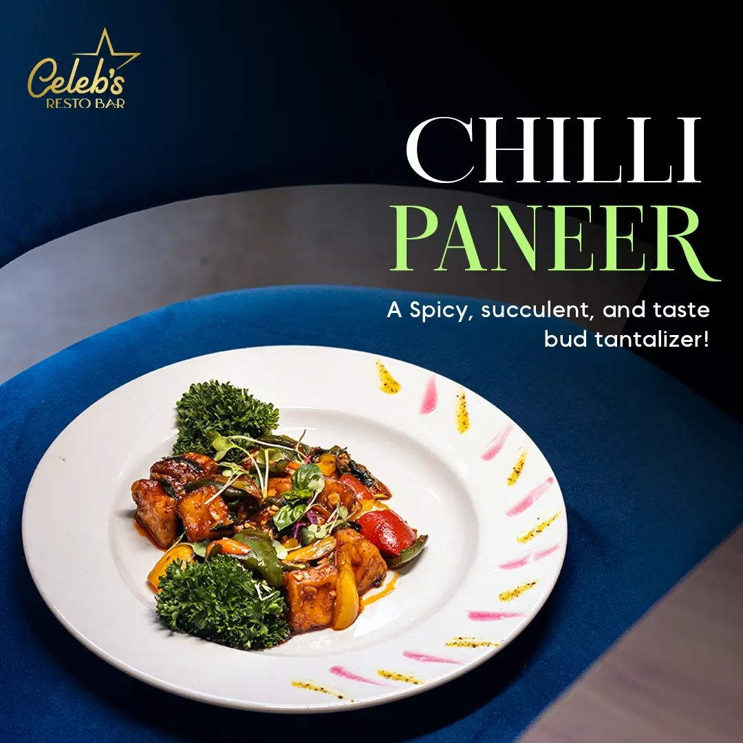 Delight in the fiery flavors of Chilli Paneer – a tantalizing treat for your taste buds! 

Spice up your day with this s