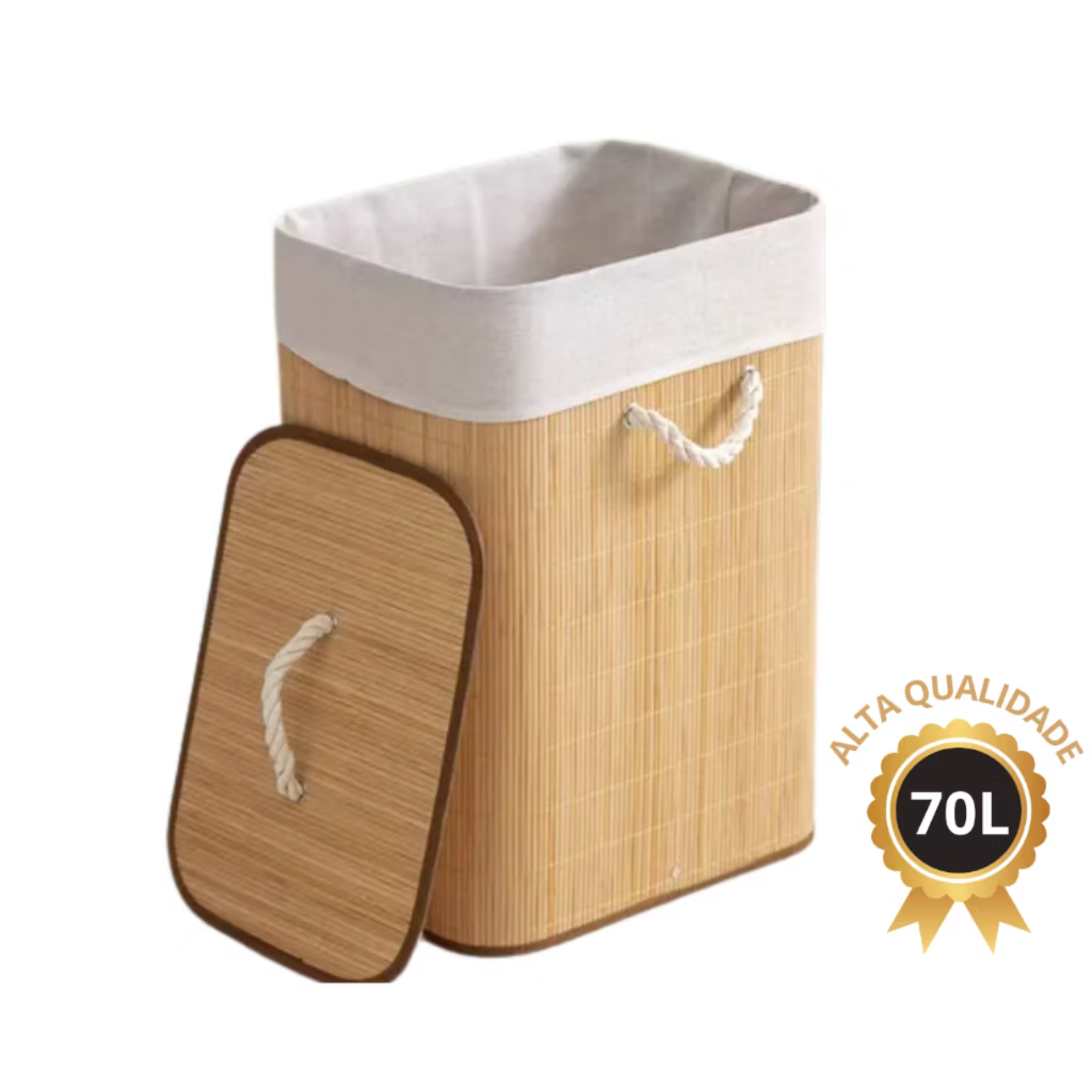 Cesto de Roupa Bambu  thumbnail