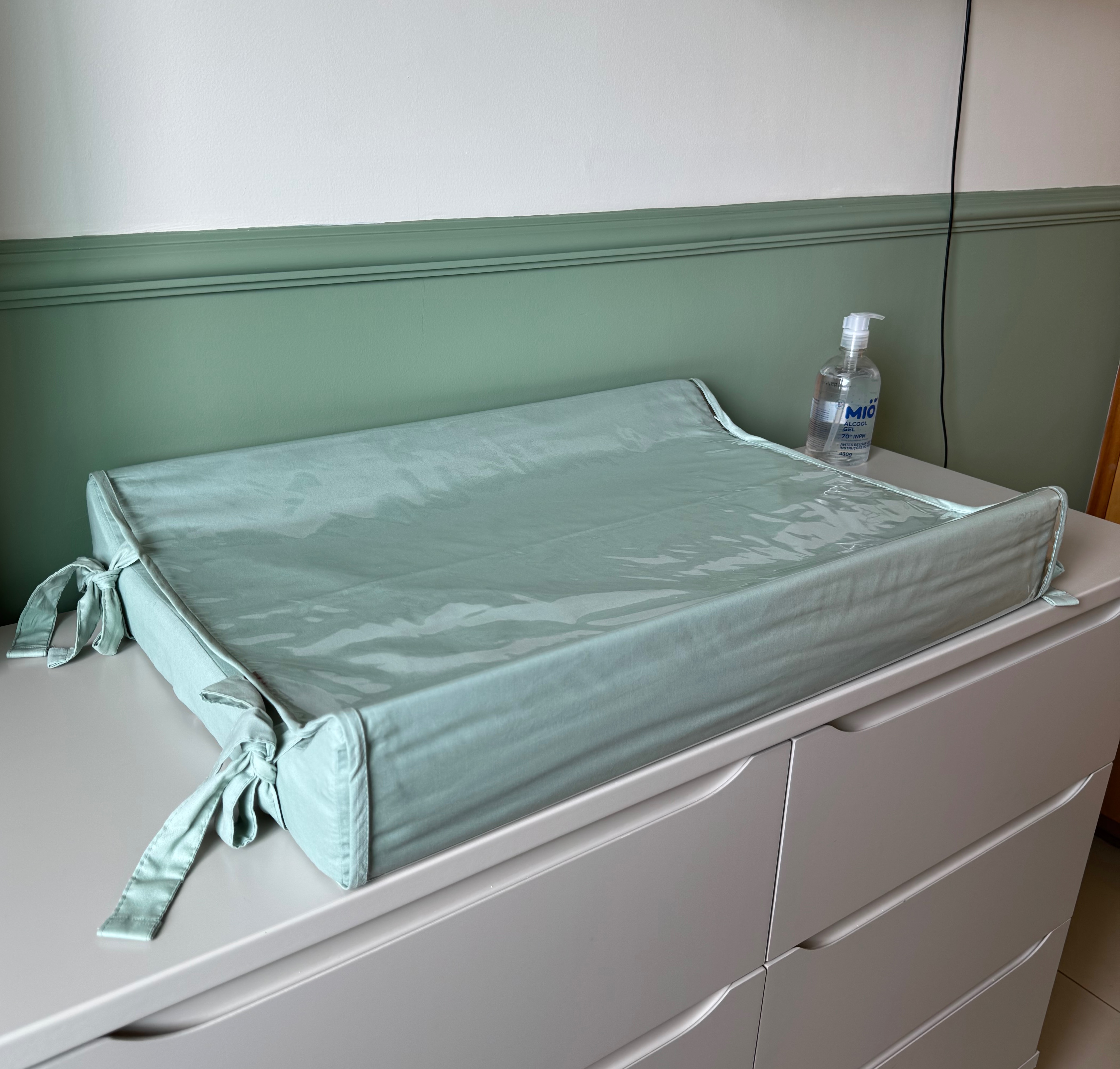 Trocador Cômoda Anatômico Bebê Verde Escuro - Batistela Baby thumbnail