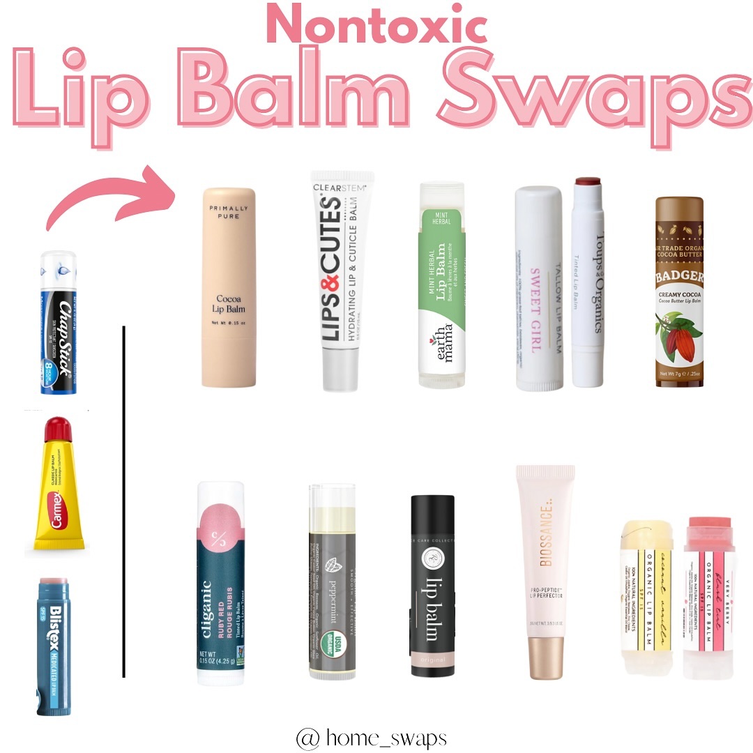 Comment “BALM” for the links + discounts for these lip balms! 🫶🏻

Ingredients I avoid: 
❌ Petroleum based oils (mineral 
