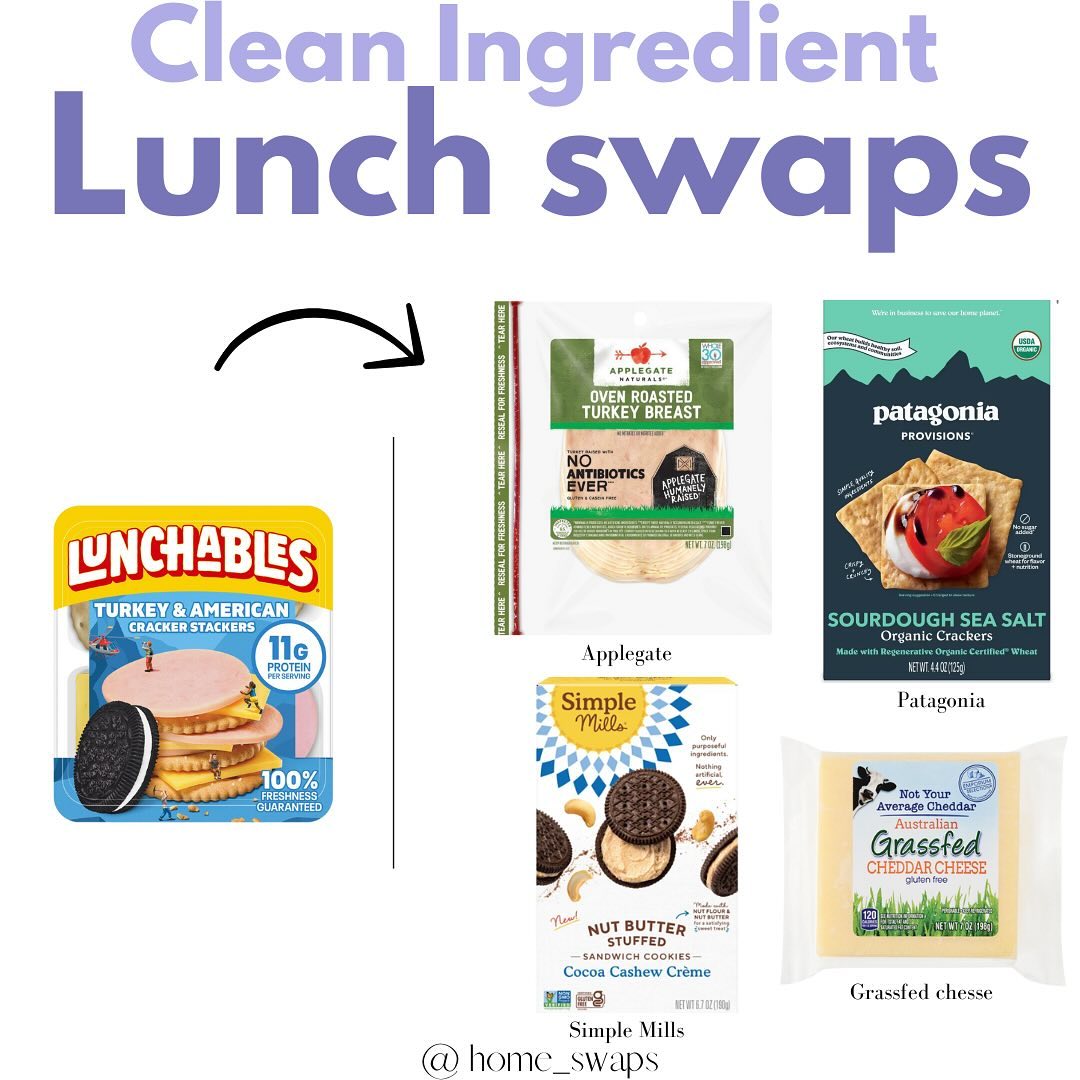 Comment LUNCH for links to lunchboxes & clean foods & snacks! 💚

The classic lunchables. If you’re anything like me, you