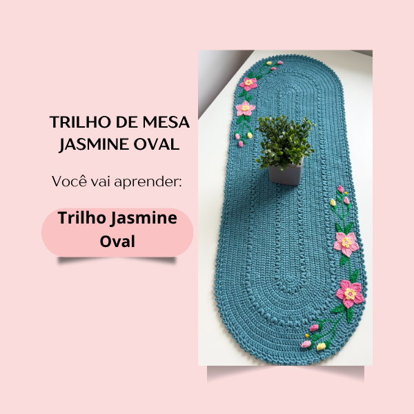 Trilho de Mesa Jasmine Oval thumbnail