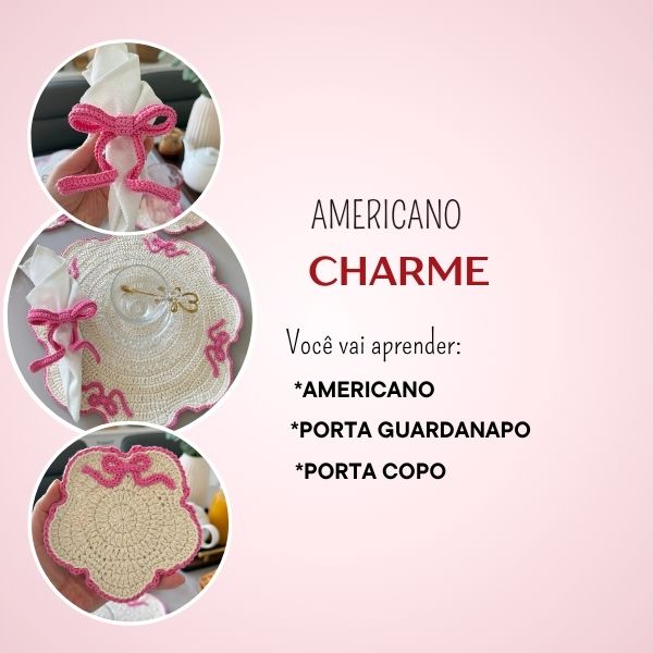 Americano Charme- Porta Guardanapo- Porta Copo thumbnail