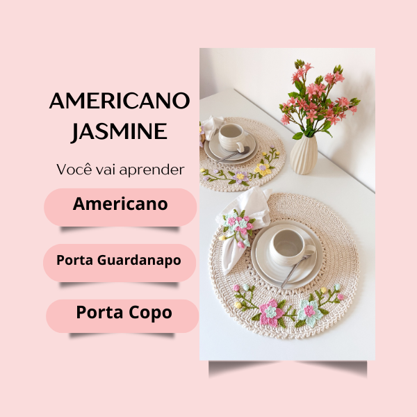 Aula Americano Jasmine, Porta Guardanapo e Porta Copo thumbnail