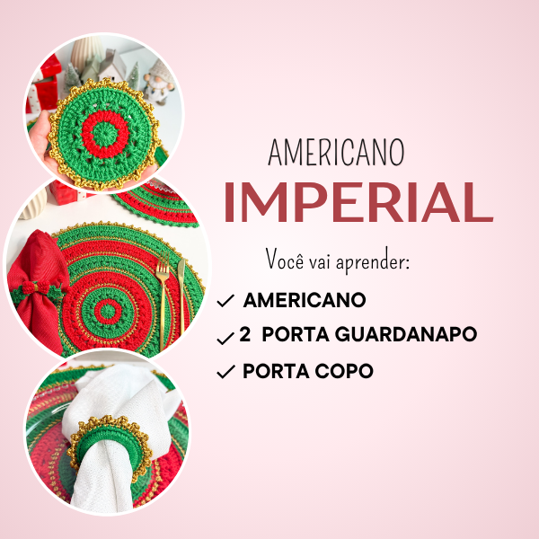 Americano Imperial- 2 Porta Guardanapos- Porta Copo thumbnail