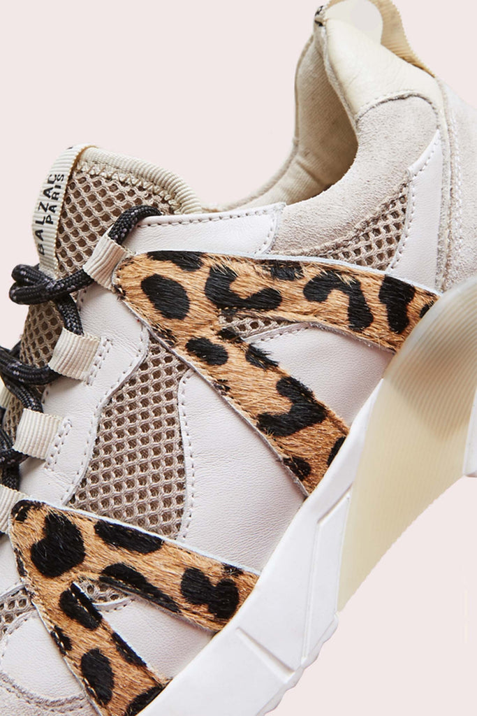 Sand and cheetah Astor sneakers thumbnail