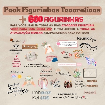 Pack Figurinhas Teocráticas - R$14,90 thumbnail