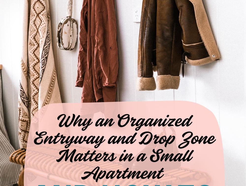 Why an Organized Entryway and Drop Zone Matters in a Small Apartment (And How to Create One) | spacesavvysarah thumbnail