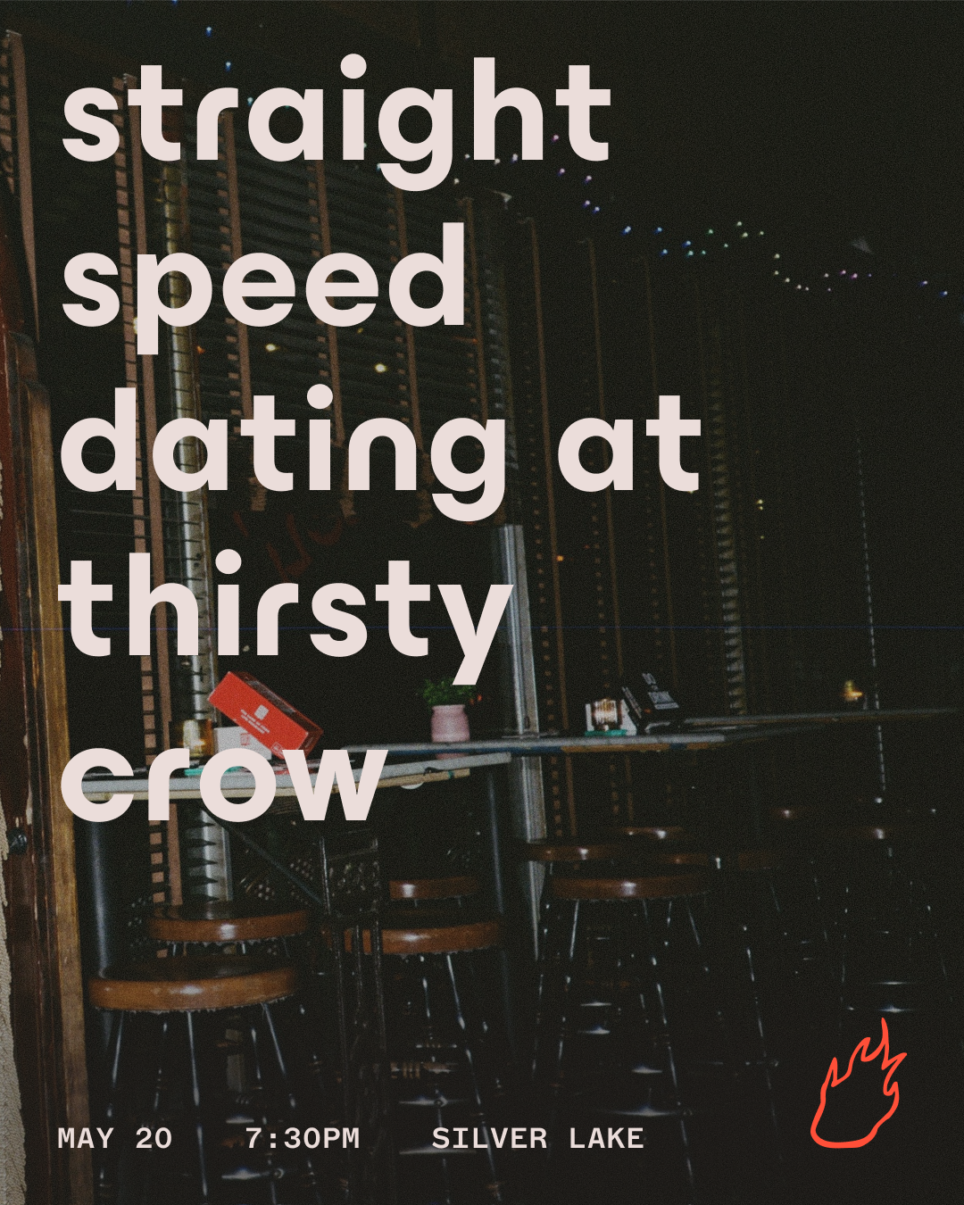 5/20: Straight Speed Dating @ Thirsty Crow (Silver Lake) thumbnail