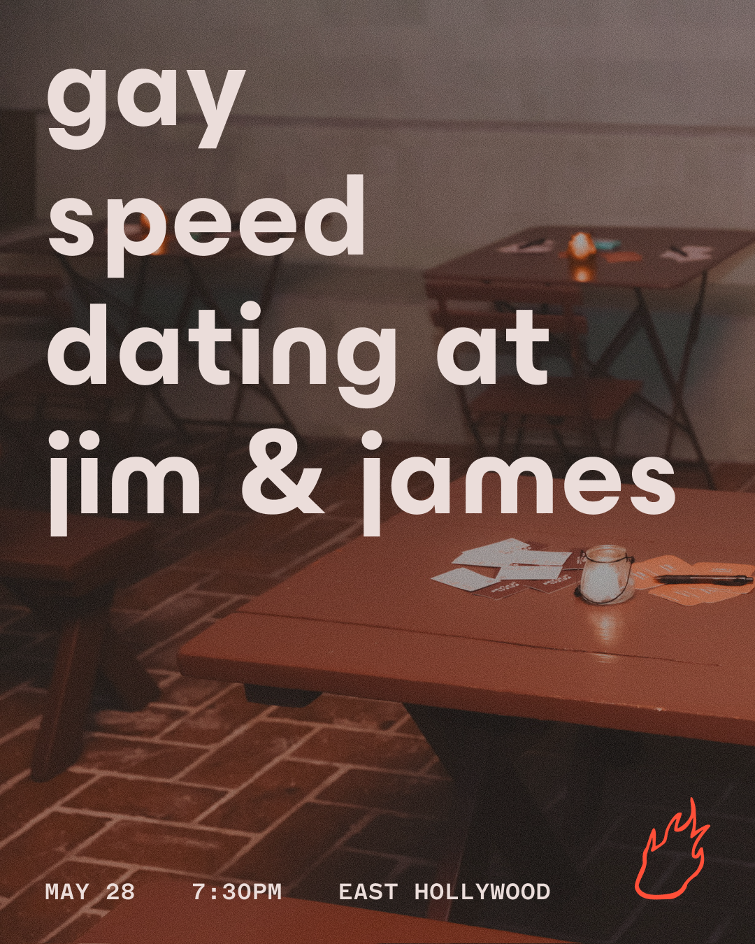 5/28: Gay Speed Dating @ Jim & James (East Hollywood) thumbnail