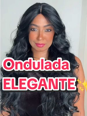 Um Ondulado Elegante, não tem erro!#lacefrontwig #preto #ondulado 