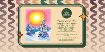 Sunny Winter Paint and Sip on 12/30 (Buy 3, Get 4th Ticket Free) thumbnail