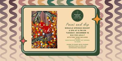 Christmas Ornament Paint and Sip on 12/16 (Buy 3, Get 4th Ticket Free) thumbnail