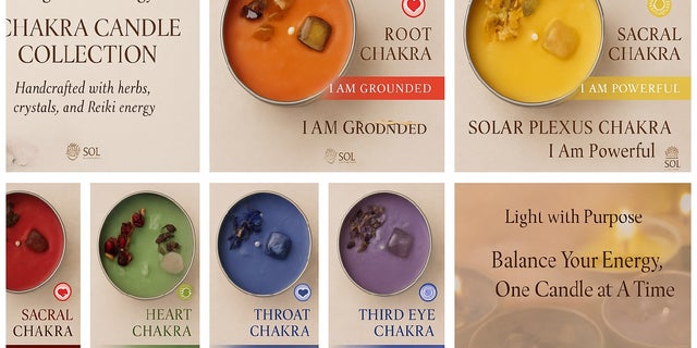 Complete 7 Chakra Candle Collection - Sol Ohm A Zen Wellness, LLC thumbnail