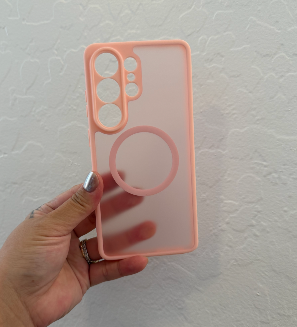 S26 Ultra case - Translucent Pink thumbnail