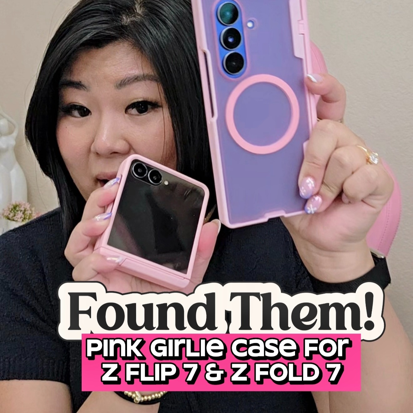 Pink Aesthetic Girly cases for Z Flip 7 & Z Fold 7 thumbnail