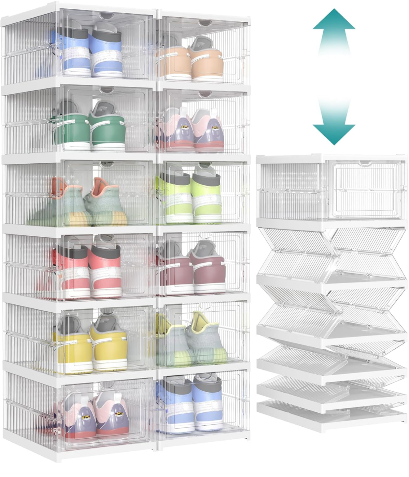 SONGMICS Foldable Shoe Boxes thumbnail