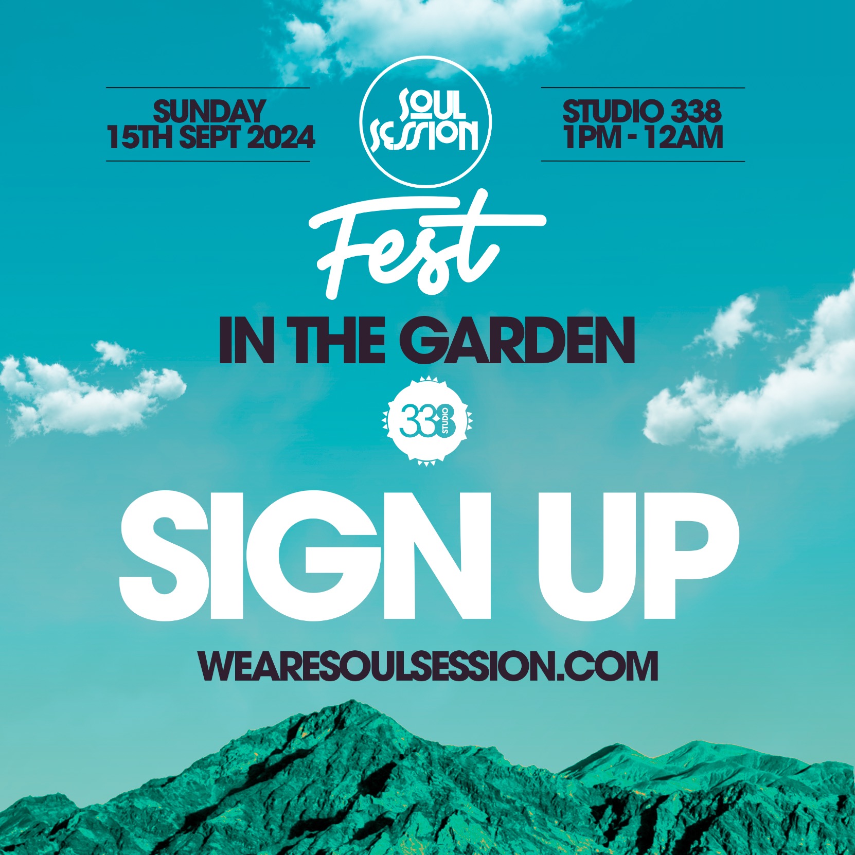 SIGN UP For FEST In The Garden - Sun 15th Sept | 1PM-12AM @ Studio 338, SE10 0PF thumbnail