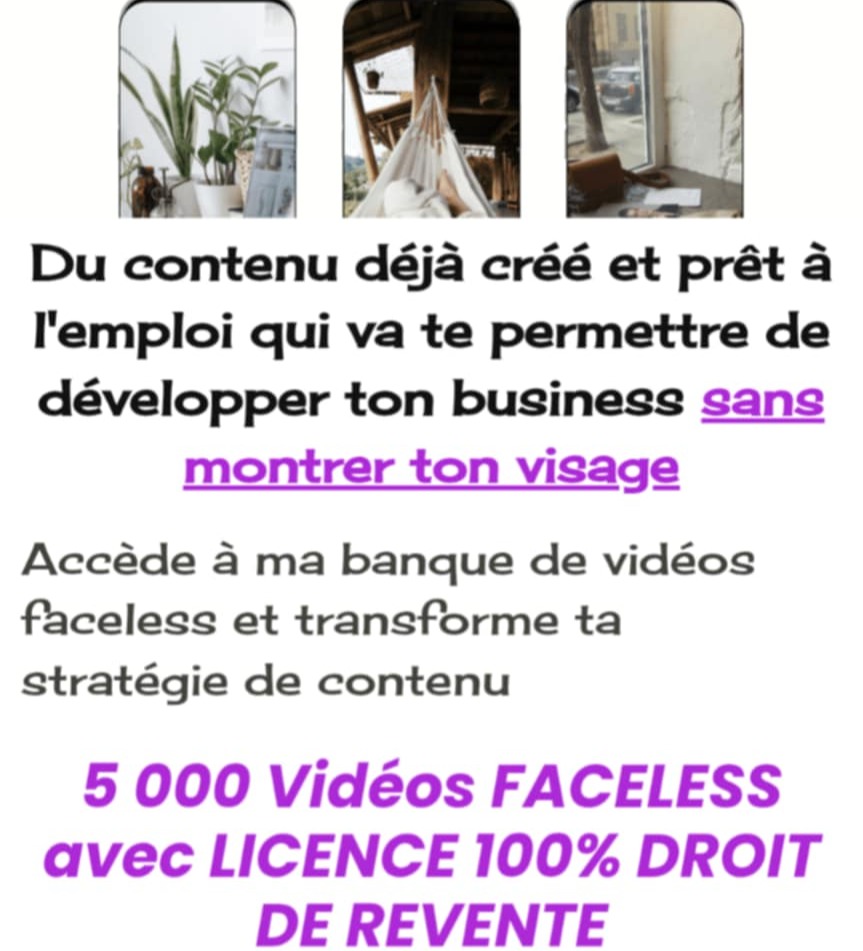 5000 Videos pour créer du contenu sur tes réseaux avec Droit de Revente thumbnail