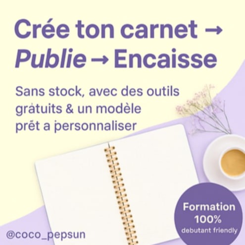 CREE ton carnet, ton agenda, ton livre PUBLIE ENCAISSE La formation pour créer et encaisser pdt que tu kiffes ta Vie thumbnail