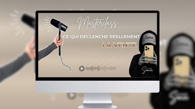 Ce qui déclenche réellement la VENTE Masterclass 1h30 de cours Tu poste. Tu est régulière Et pourtant les ventes ne suivent pas ce cours est pour toi thumbnail