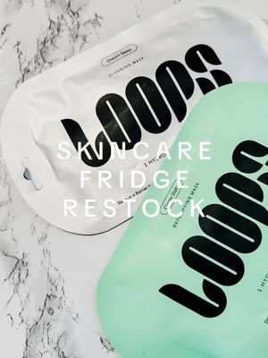 i love @LoopsBeauty masks 🤍 #fyp #foryoupage #asmr #asmrsounds #skincare #bathroomrestock #restock #organize #Home #aest
