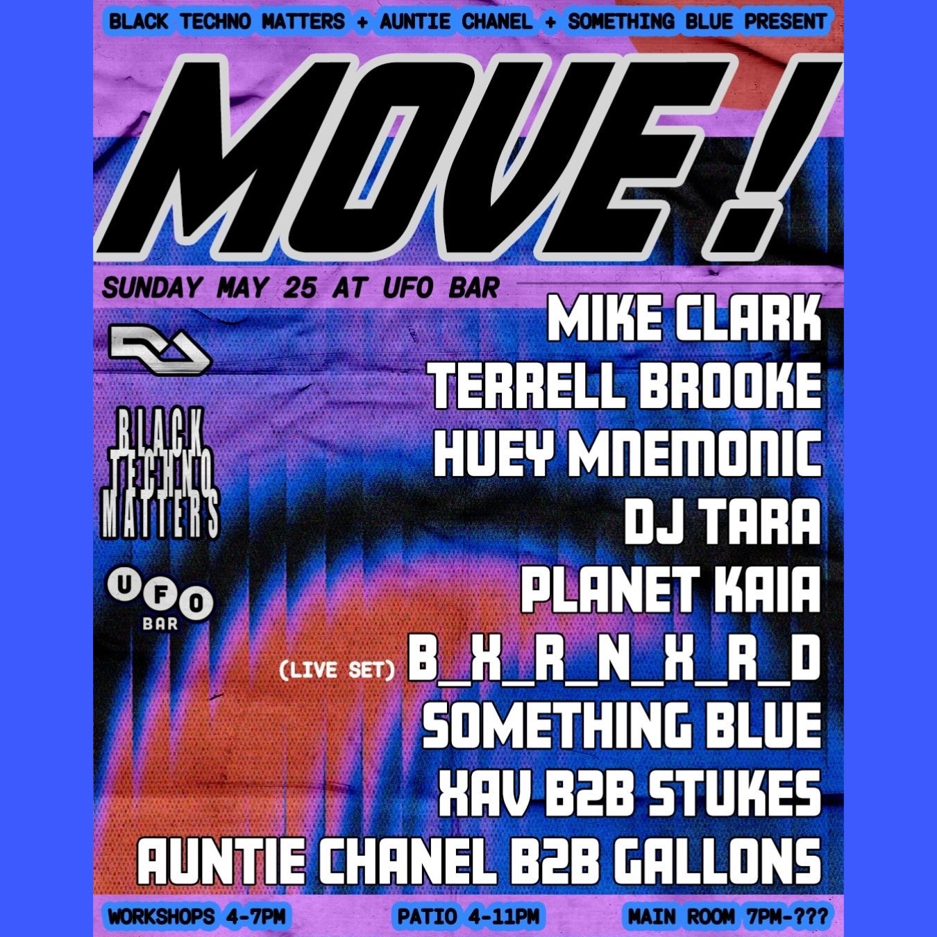 DETROIT - 5.25 Black Techno Matters + Auntie Chanel + something blue presents: MOVE thumbnail