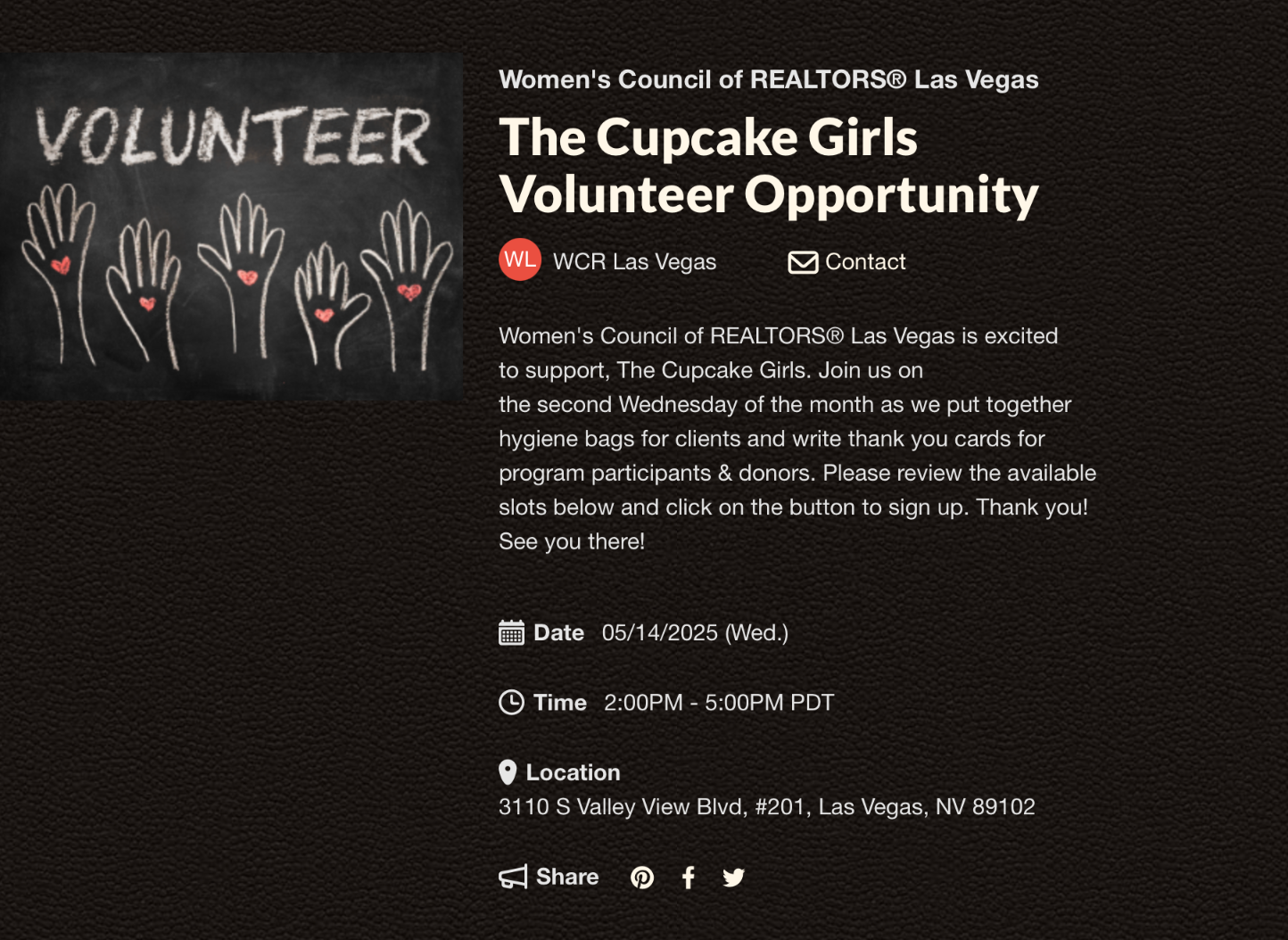 May 14th | Cupcake Girls Volunteer thumbnail