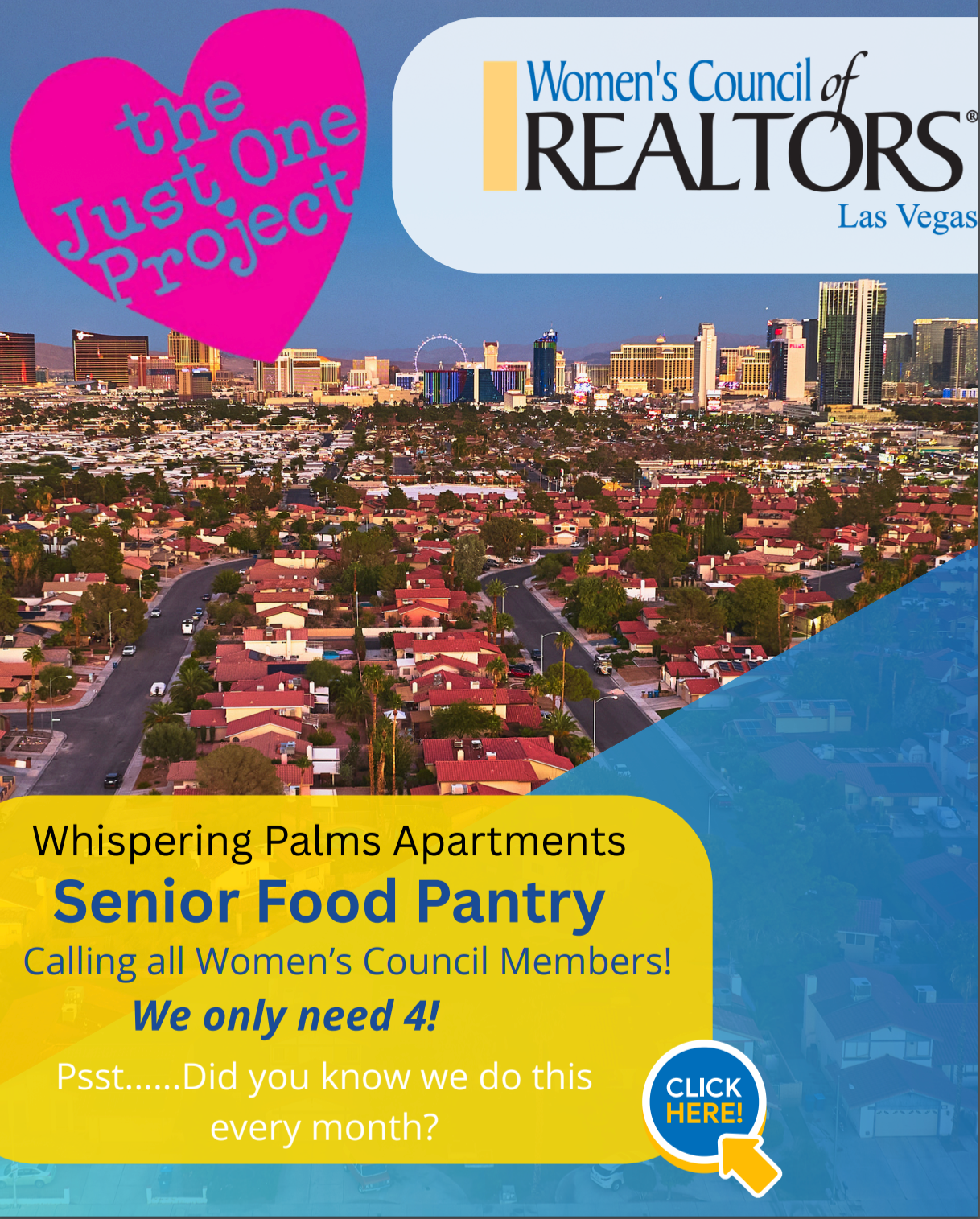 May 21st | Members Only: Senior Food Pantry Volunteer- Just One Project  thumbnail