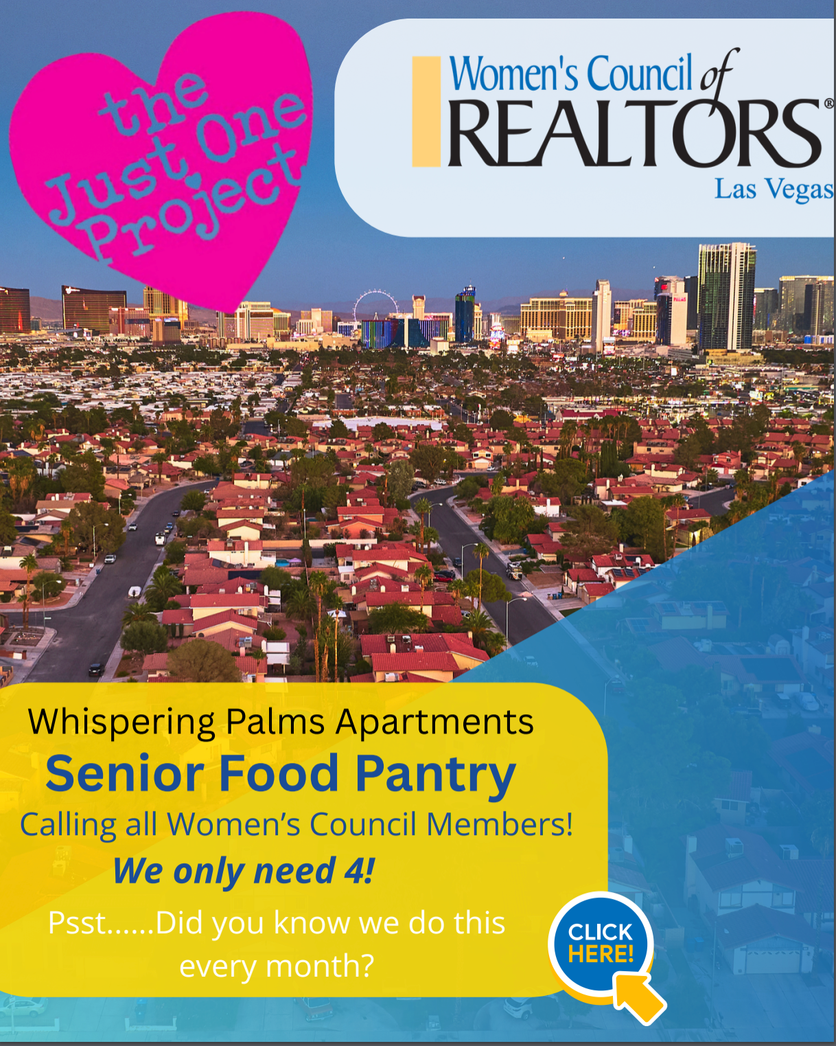 June 18th | Members Only: Senior Food Pantry Volunteer- Just One Project thumbnail