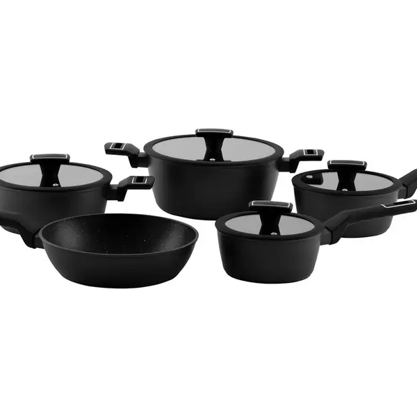 Jogo de Panelas Cerâmica Preta 5 Peças thumbnail