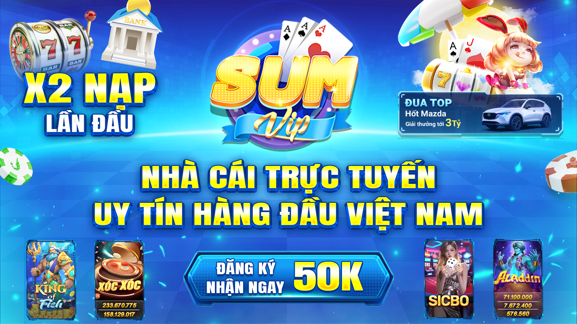 SUMVIP⭐️NHÀ CÁI TRỰC TUYẾN UY TÍN HÀNG ĐẦU | LINK ĐĂNG NHẬP MỚI NHẤT thumbnail