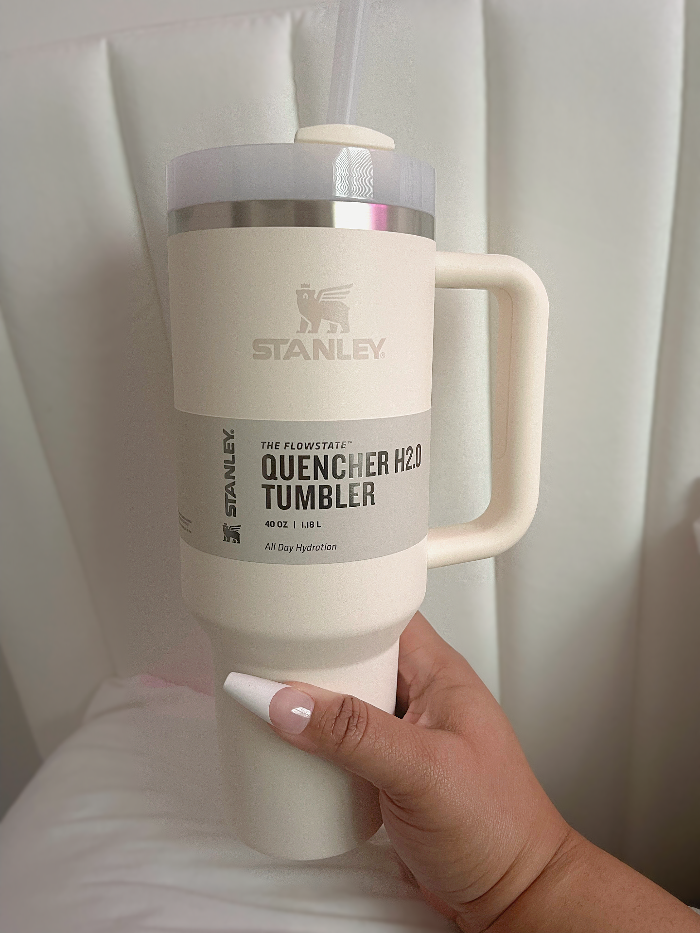 STANLEY The Flowstate Quencher Tumbler H2.0 -CREAM 2.0 thumbnail