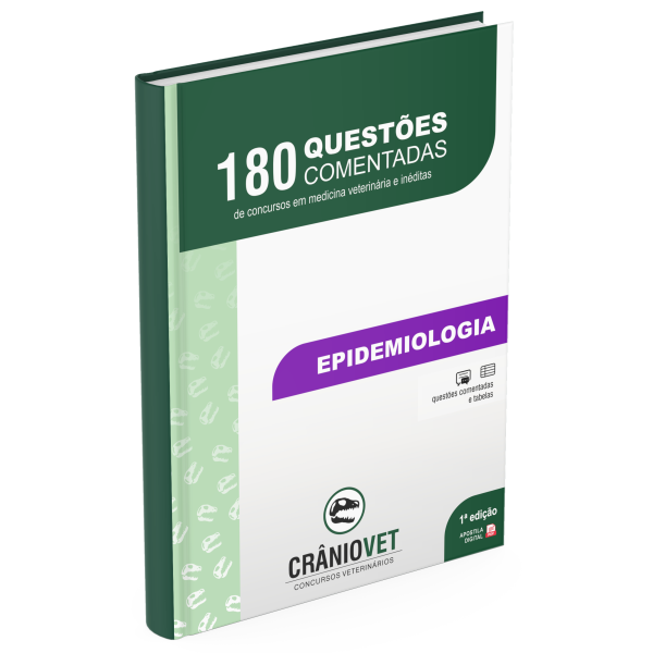 Epidemiologia - 180 Questões Comentadas em Medicina Veterinária  - CrânioVet Concursos Veterinários | Hotmart thumbnail