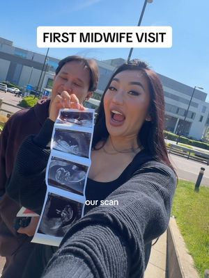 #throwback Taking you with me to our very first official midwife appointment ✨ So many emotions in one day!  #midwife #p