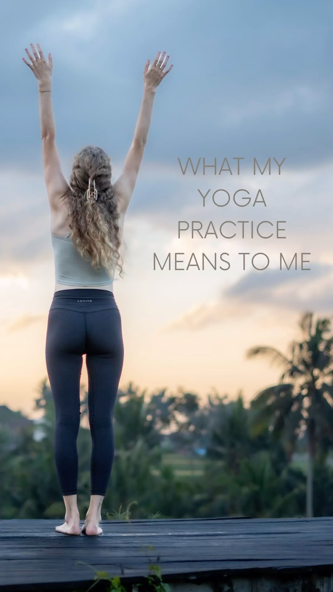 Yoga helps me to switch off from my thoughts and focus on my body. I started practising yoga to help me find inner balan