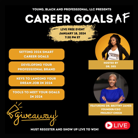 FREE LIVE - Career Goals AF 1/18 7:30pm thumbnail