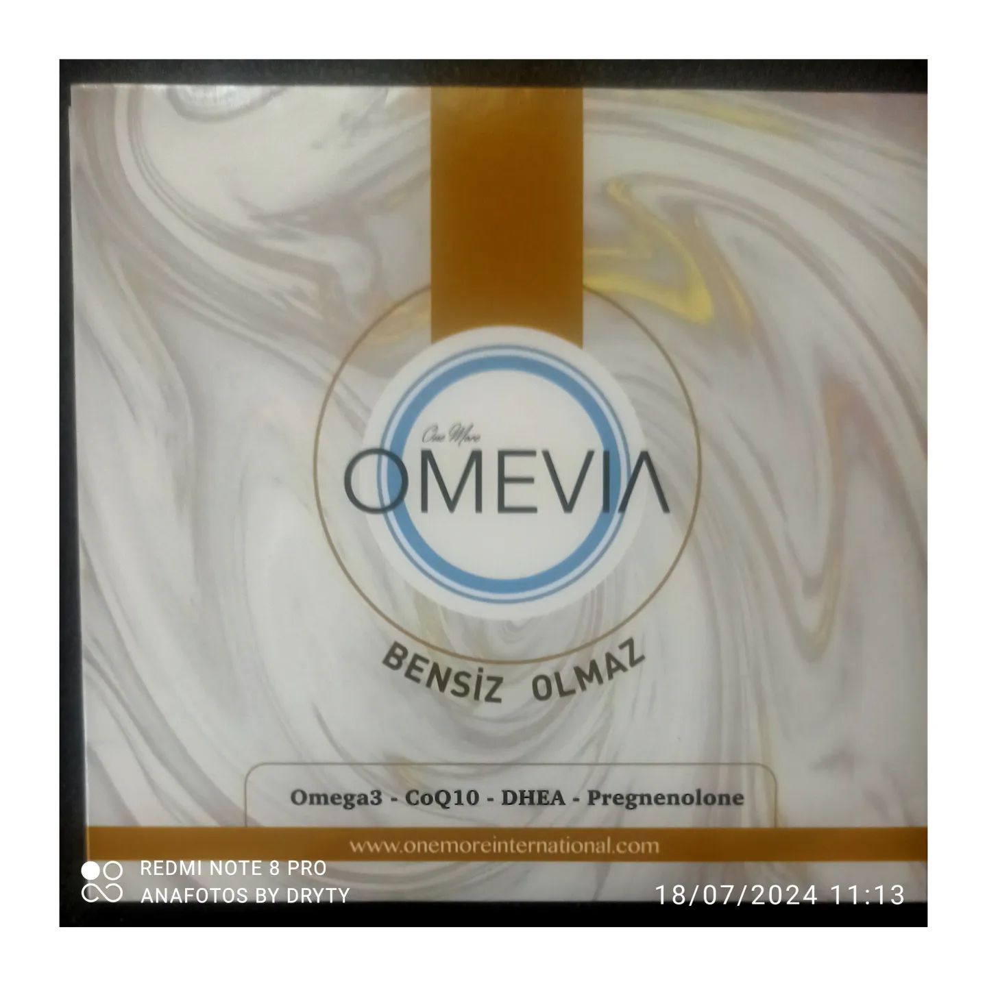 Omega 3 + coQ10 + DHEA, + PREGNENOLON = OMEVIA = MENSPOZ SIKINTILARINA SON
@onemoreinternational  @anavitaorg