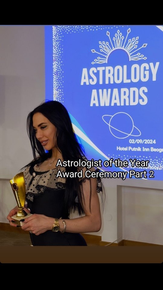 I am super happy to announce that I won The Astrologist Of The Year Award at this year's Astro Awards in Belgrade, Serbi