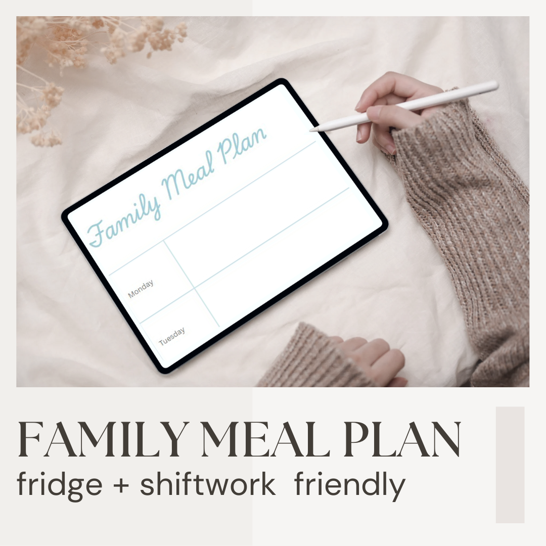 Family Meal Plan Template (shiftwork + fridge friendly)  thumbnail