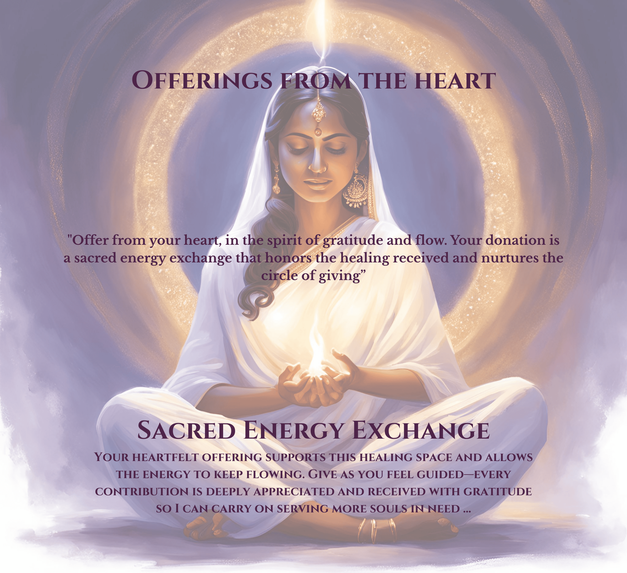 Offerings, Sacred Energy Exchange and Donatons can be made using this Link thumbnail
