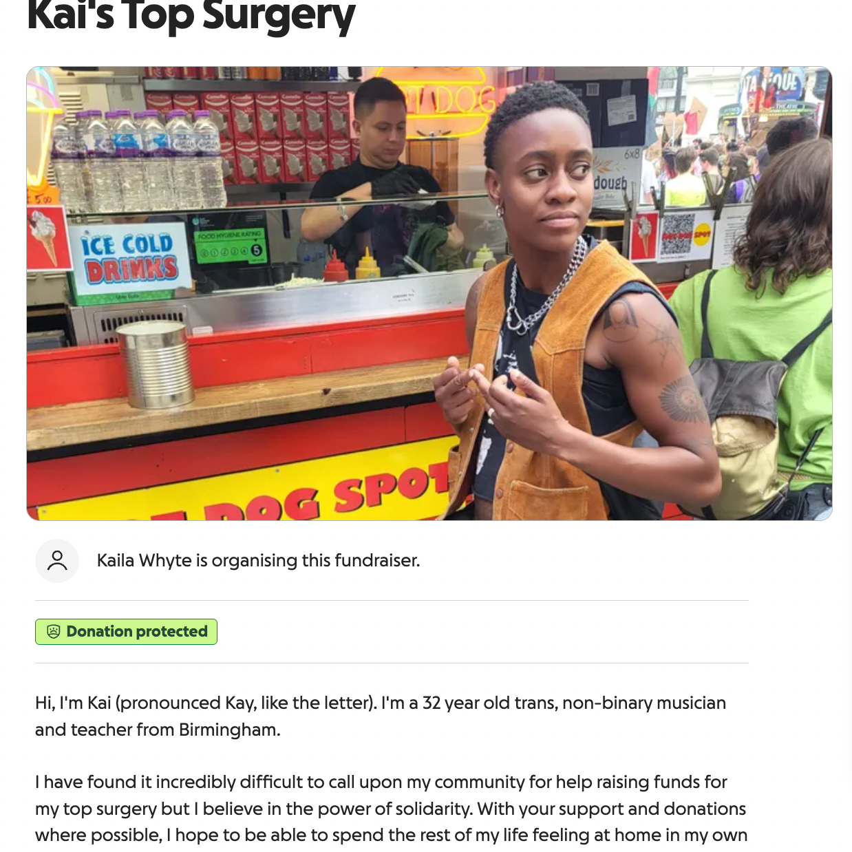 Donate to Kai's Top Surgery thumbnail