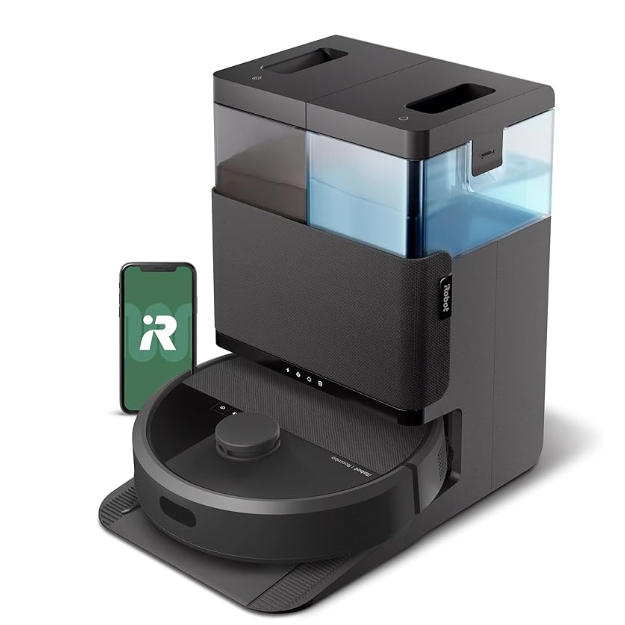 iRobot Roboto Roomba Plus 404 + base de lavagem automática | Lançamento da iRobot cuja tecnologia de mapeamento e programação considerados os melhores, com app próprio, com destaque para a novidade de ser o único 2 em um com recarga da água, eliminando a necessidade de manutenção diária do robô. thumbnail