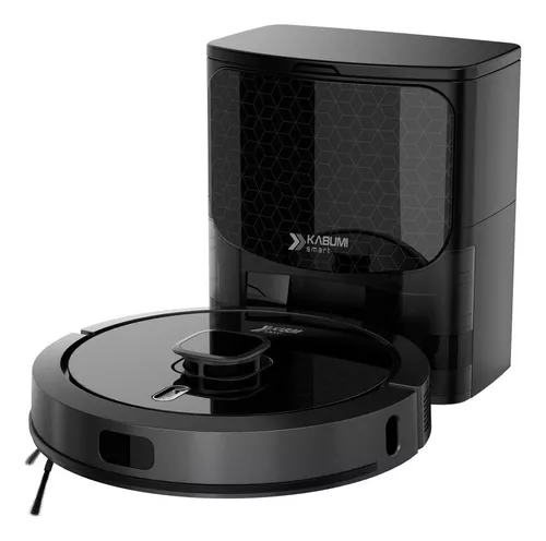 Robô Aspirador Passa Pano Kabum Smart 900 G7 Com Base Preto 127v thumbnail