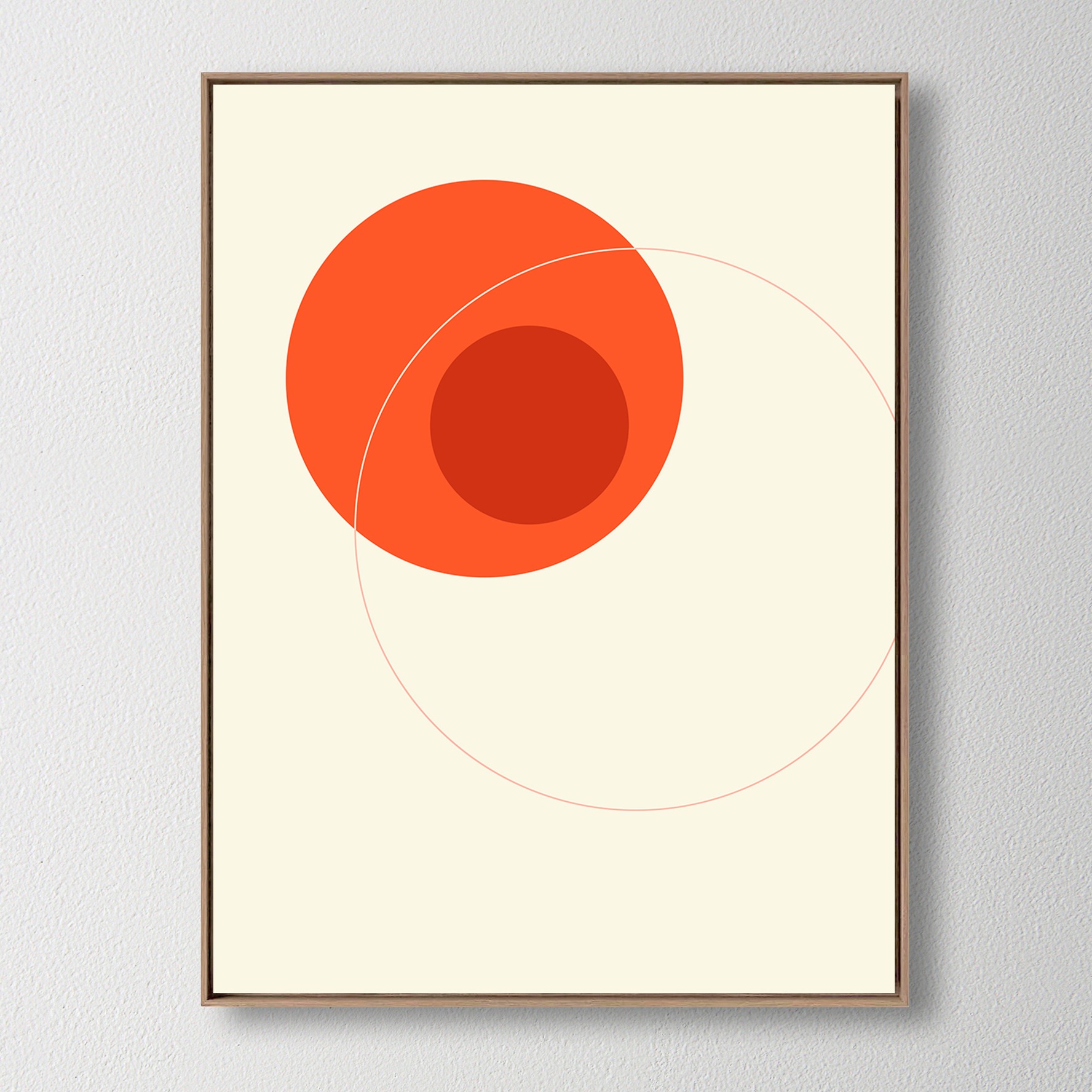 Orange Circular Composition fine art print exclusive for Anthropologie. thumbnail