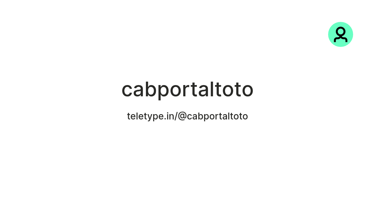cabportaltoto on Teletype thumbnail
