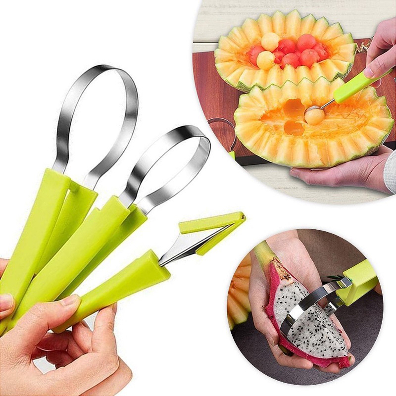 Kit 3 peças Cortador De Fruta thumbnail