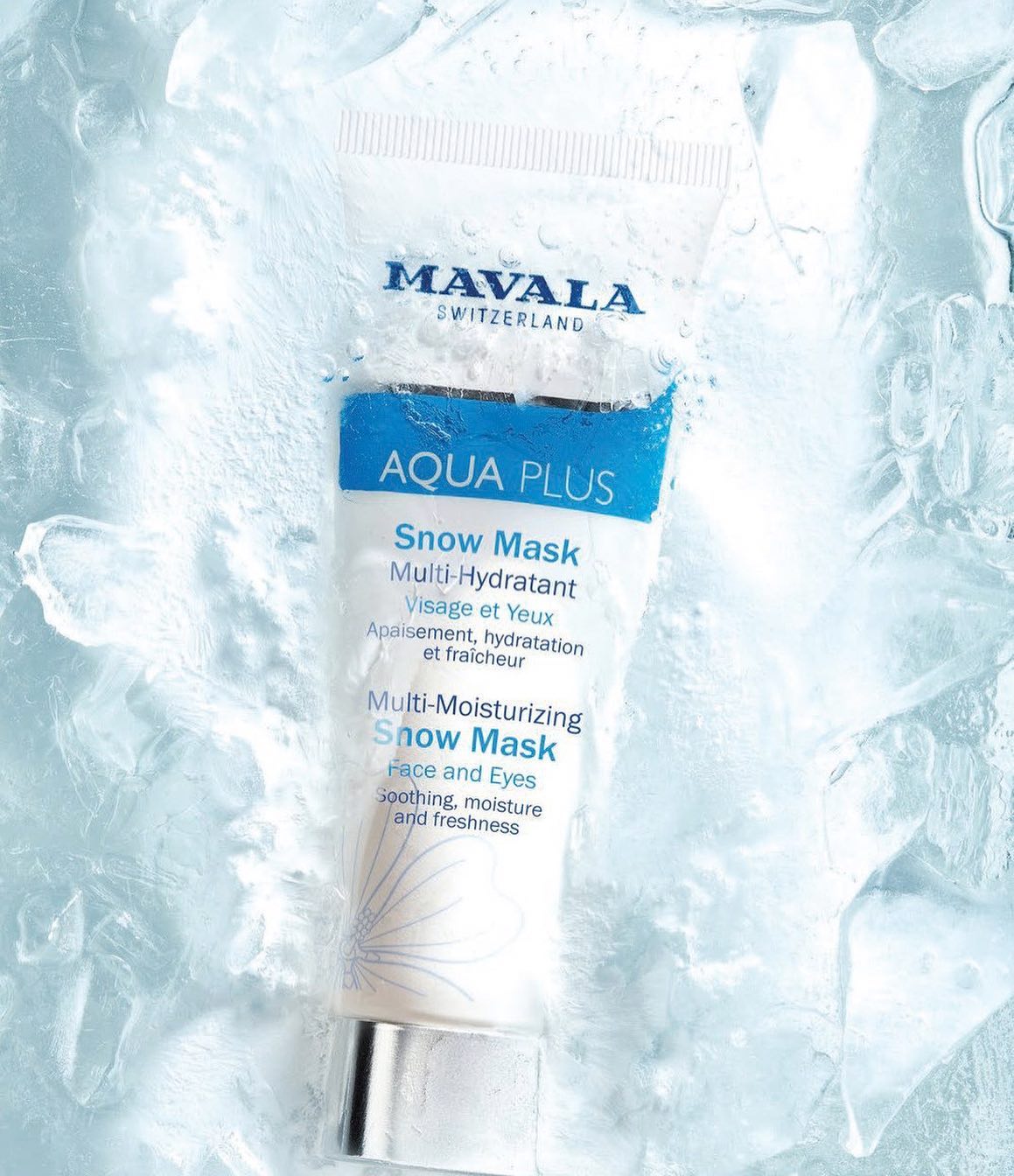 The summit’s best kept secret.

AQUA PLUS Multi-Moisturizing Snow Mask has an ultra-fresh effect thanks to the Gel-TrapT